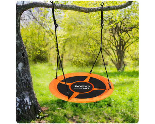 Гойдалка Лелече гніздо Neo-Sport Swingo XXL 95 см - помаранчева