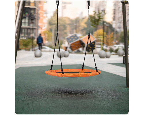 Гойдалка Лелече гніздо Neo-Sport Swingo XXL 95 см - помаранчева