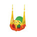 Гойдалка-сидіння «Ведмедик» 3-в-1  Edu-Toys, 130 х 162 см - різнокольорова