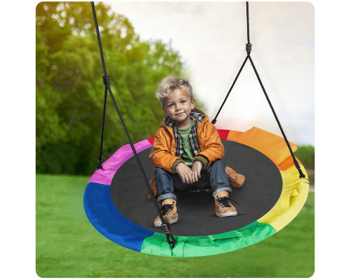 Гойдалка Neo-Sport Лелече гніздо Swingo XXL 110 см - різнокольорова