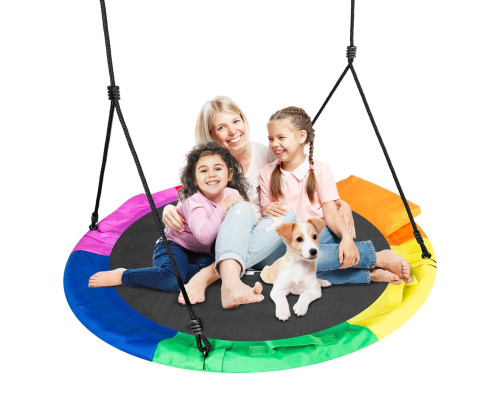 Гойдалка Neo-Sport Лелече гніздо Swingo XXL 110 см - різнокольорова