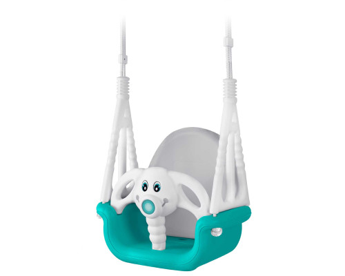 Гойдалка 3-в-1 Слоник Ricokids, 130 х 162 см - бірюзово-біла