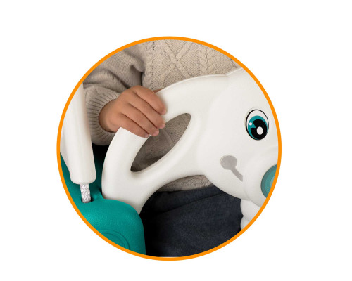 Гойдалка 3-в-1 Слоник Ricokids, 130 х 162 см - бірюзово-біла