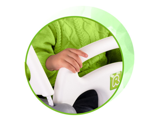 Гойдалка одномісна 3-в-1 Ricokids 130 х 162 см - сіро-зелена