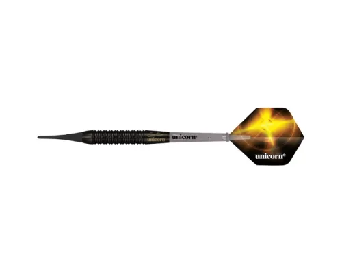 Дротики для дартсу м'які Unicorn WC Black Brass Gary Anderson - 3 шт