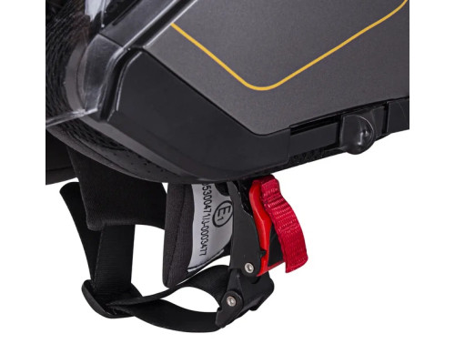 Шолом мотоциклетний W-TEC V586 Urbaztec розмір XS 53-54 см, жовто-сірий