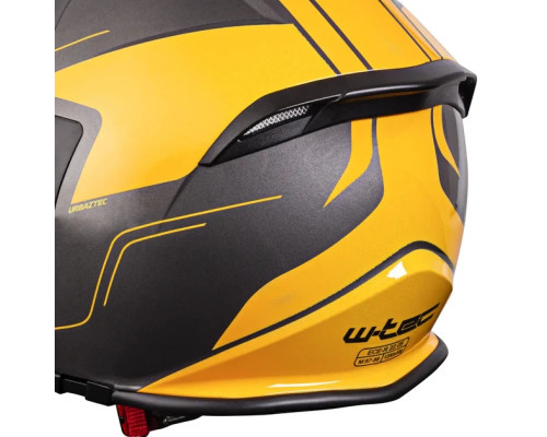 Шолом мотоциклетний W-TEC V586 Urbaztec розмір XS 53-54 см, жовто-сірий