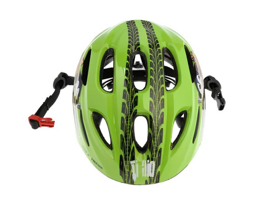 Дитячий шолом NILS EXTREME MTW01 LED розмір XS 44-48 см, зелений