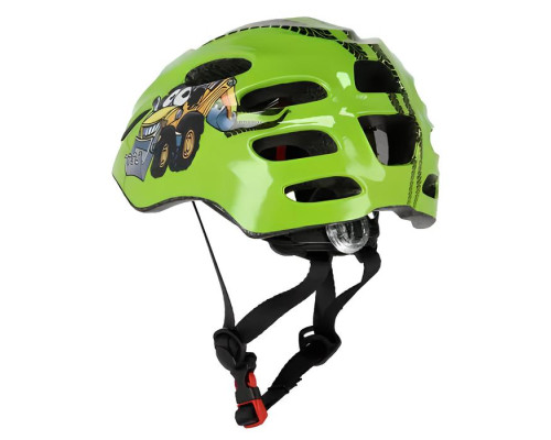 Дитячий шолом NILS EXTREME MTW01 LED розмір XS 44-48 см, зелений