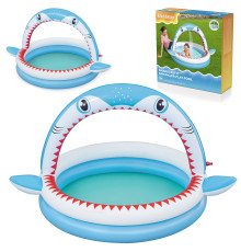 Басейн надувний дитячий Sharktastic Bestway 53157 163x127x92 см 