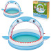 Басейн надувний дитячий Sharktastic Bestway 53157 163x127x92 см