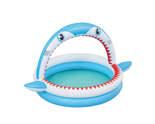 Басейн надувний дитячий Sharktastic Bestway 53157 163x127x92 см