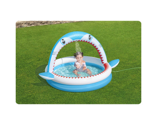 Басейн надувний дитячий Sharktastic Bestway 53157 163x127x92 см