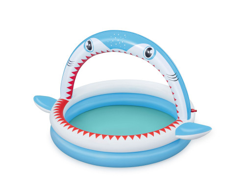 Басейн надувний дитячий Sharktastic Bestway 53157 163x127x92 см