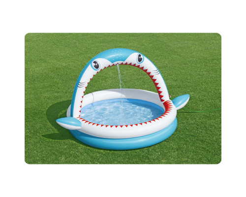 Басейн надувний дитячий Sharktastic Bestway 53157 163x127x92 см