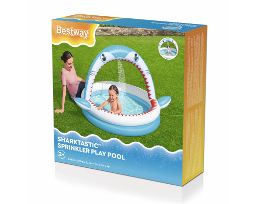 Басейн надувний дитячий Sharktastic Bestway 53157 163x127x92 см