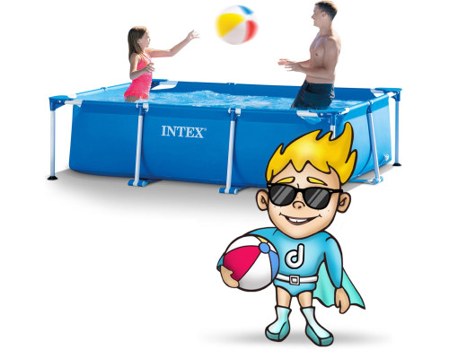 Басейн каркасний прямокутний 15в1 INTEX 28270 220 x 150 x 60 см Басейн каркасний прямокутний 15в1 INTEX 28270 220 x 150 x 60 см