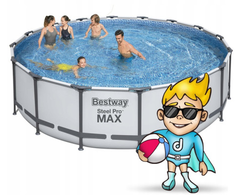 Басейн каркасний 12в1 Bestway 5612Z Steel Pro Max 488 см Басейн каркасний 12в1 Bestway 5612Z Steel Pro Max 488 см