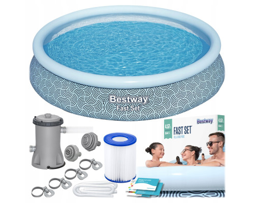 Басейн надувний 9в1 Bestway 57313NN 457 x 84 см