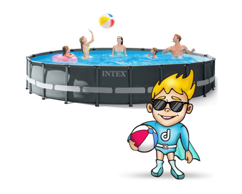 Басейн каркасний 21в1 INTEX 26334, 610 x 122 см + самокат