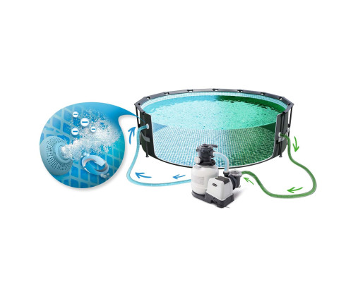 Басейн каркасний 21в1 INTEX 26334, 610 x 122 см + самокат