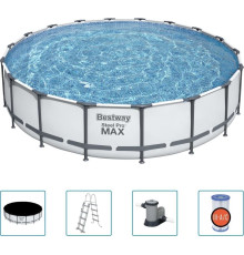 Басейн каркасний Bestway Steel Pro MAX з аксесуарами, 549x122 см - білий