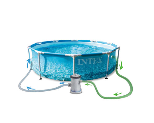 Басейн каркасний 10в1 INTEX 28208, 305 х 76 см (морський принт) Басейн каркасний 10в1 INTEX 28208, 305 х 76 см (морський принт)