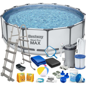 Басейн каркасний 19в1 Bestway 5612X Steel Pro Max 427 см 