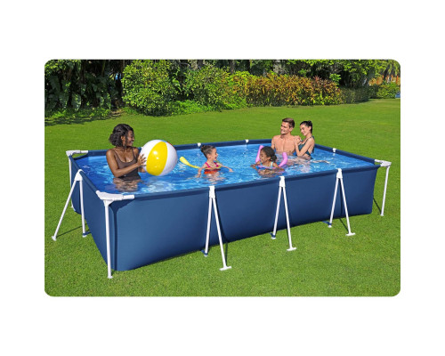 Басейн каркасний прямокутний 4в1 Bestway 56405N 400 x 211 x 81 см