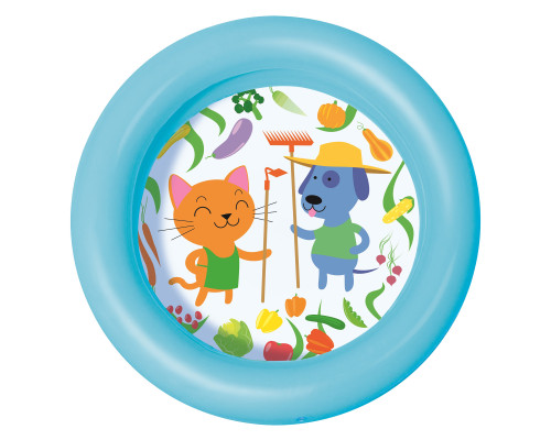 Басейн надувний дитячий Котик та Песик Bestway 51061 61х15 см