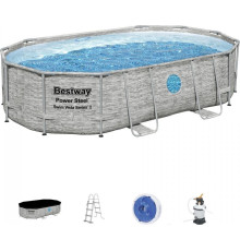 Басейн каркасний овальний Bestway 488 x 305 x 107 см Power Steel