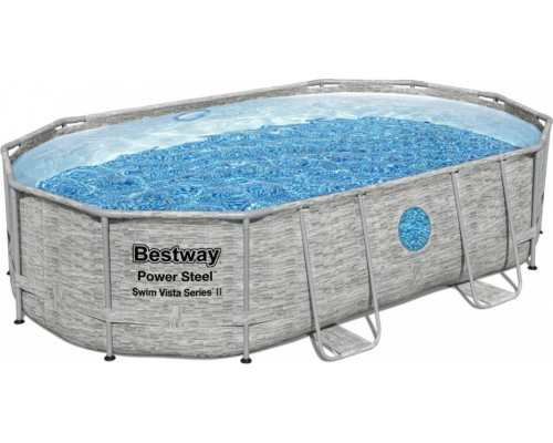 Басейн каркасний овальний Bestway 488 x 305 x 107 см Power Steel Басейн каркасний овальний Bestway 488 x 305 x 107 см Power Steel