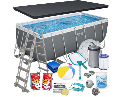 Басейн каркасний прямокутний 17в1 Bestway 56456N 412x201x122 см Басейн каркасний прямокутний 17в1 Bestway 56456N 412x201x122 см