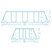 Басейн каркасний прямокутний 17в1 Bestway 56456N 412x201x122 см