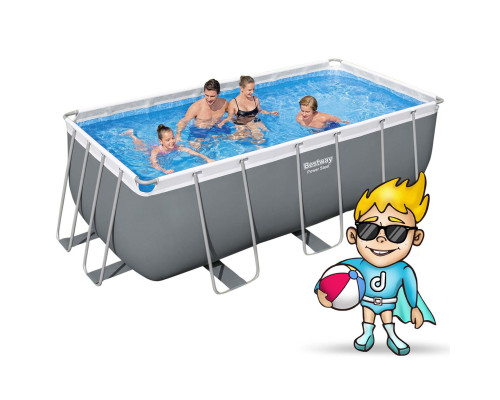 Басейн каркасний прямокутний 17в1 Bestway 56456N 412x201x122 см Басейн каркасний прямокутний 17в1 Bestway 56456N 412x201x122 см