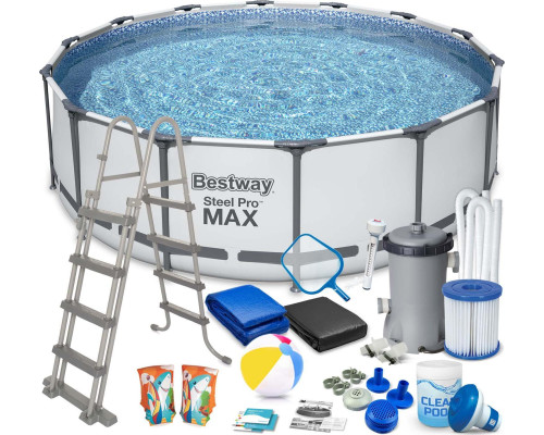 Басейн каркасний 18в1 Bestway 56438 Steel Pro Max 457 см Басейн каркасний 18в1 Bestway 56438 Steel Pro Max 457 см