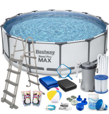Басейн каркасний 18в1 Bestway 56438 Steel Pro Max 457 см 