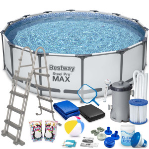 Басейн каркасний 18в1 Bestway 56438 Steel Pro Max 457 см 