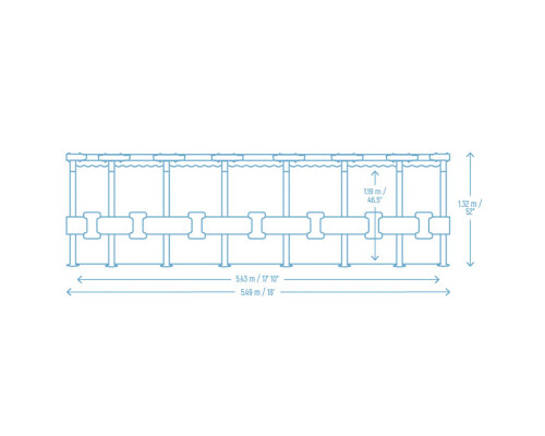Басейн каркасний 11в1 Bestway 561KC 549 x 132 см