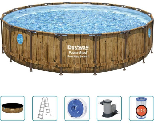 Басейн каркасний Bestway з аксесуарами 549 x 122 см - коричневий Басейн каркасний Bestway з аксесуарами 549 x 122 см - коричневий