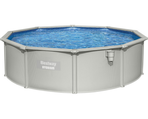 Басейн каркасний Bestway Hydrium 460 x 460 x 120 см, світло-сірий