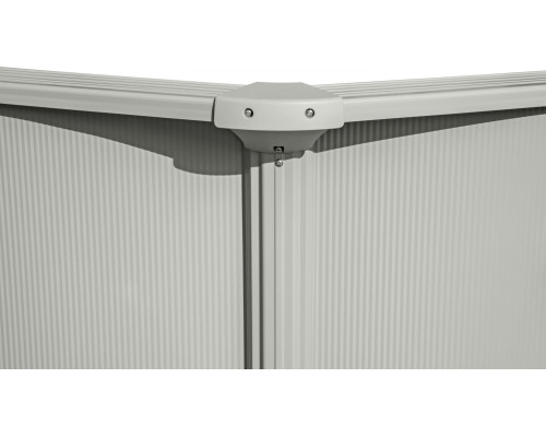 Басейн каркасний Bestway Hydrium 460 x 460 x 120 см, світло-сірий