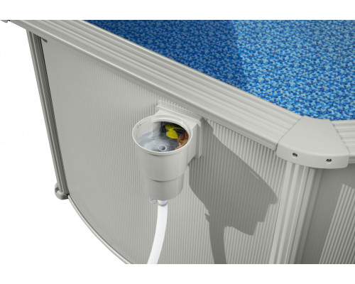 Басейн каркасний Bestway Hydrium 460 x 460 x 120 см, світло-сірий