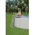 Басейн каркасний Bestway Hydrium 460 x 460 x 120 см, світло-сірий