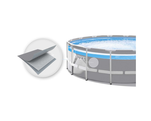 Басейн каркасний 11в1 INTEX 26730, 488 x 122 см, сірий