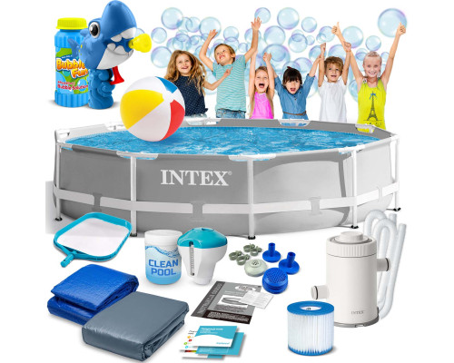 Басейн каркасний 15в1 INTEX 26702, 305 х 76 см + машина для створення бульбашок Басейн каркасний 15в1 INTEX 26702, 305 х 76 см + машина для створення бульбашок