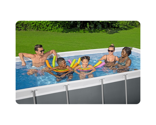 Басейн каркасний прямокутний 10в1 Bestway 56442 404 x 201 x 100 см Басейн каркасний прямокутний 10в1 Bestway 56442 404 x 201 x 100 см