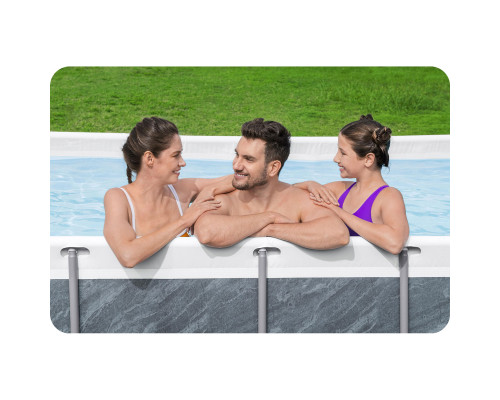 Басейн каркасний прямокутний 11в1 Bestway 56721, 404 x 201 x 100 см