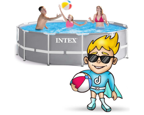 Басейн каркасний 17in1 INTEX 26716, 366 x 99 см + машина для створення бульбашок