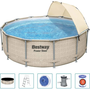 Басейн каркасний Bestway 5614V Power Steel 396 см 